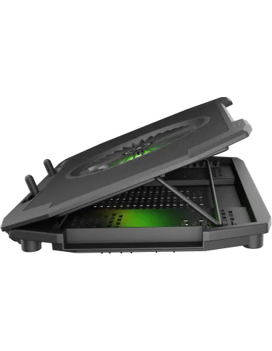Genesis Oxid 850 RGB Negra: base refrigeradora 17,3" RGB