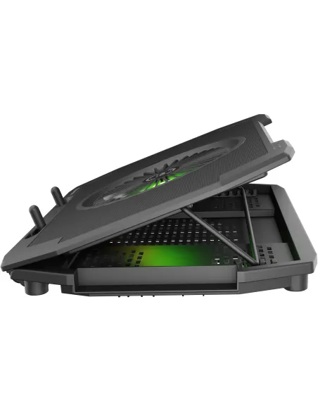Genesis Oxid 850 RGB Negra: base refrigeradora 17,3" RGB