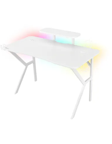 GENESIS Holm 320 RGB Blanco Mesa Gaming