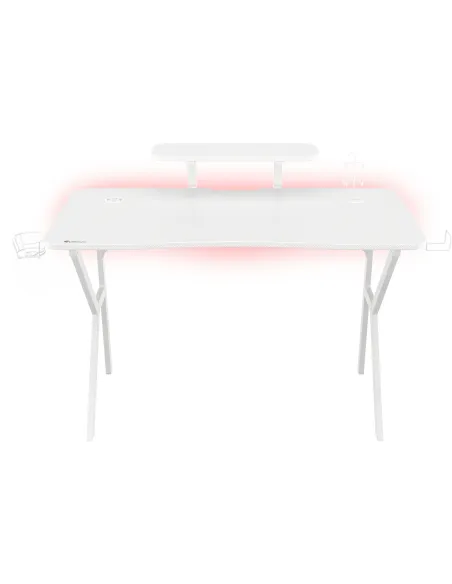GENESIS Holm 320 RGB Blanco: escritorio gaming 120x60
