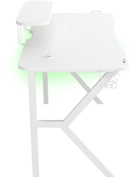GENESIS Holm 320 RGB Blanco: escritorio gaming 120x60