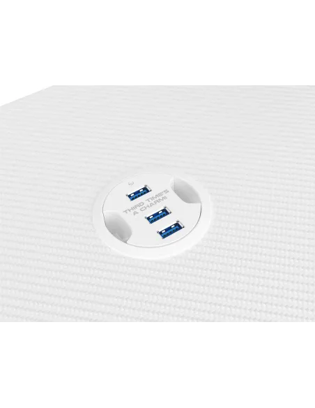 GENESIS Holm 320 RGB Blanco: escritorio gaming 120x60