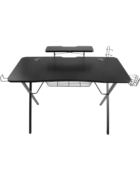 Mesa Genesis Holm 300 RGB Negra con USB y carga Qi 10W