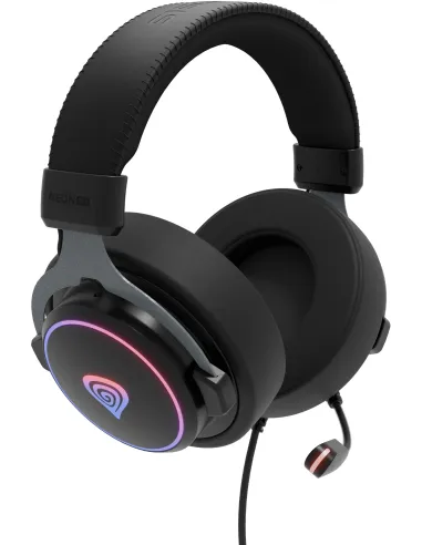 Genesis Neon 764 Negros con cable USB Gaming Sonido 7.1 Virtual RGB