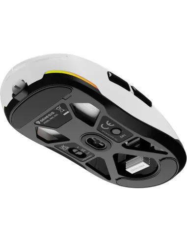 Genesis Zircon 660 Blanco: ratón de solo 59g triple conexión