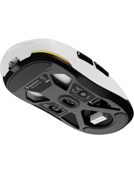 Genesis Zircon 660 Blanco: ratón de solo 59g triple conexión