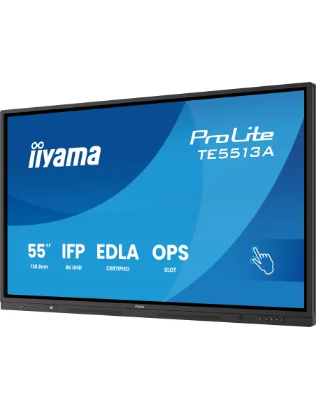 iiyama TE5513A-B2AG: panel 55" 4K táctil con Android 14
