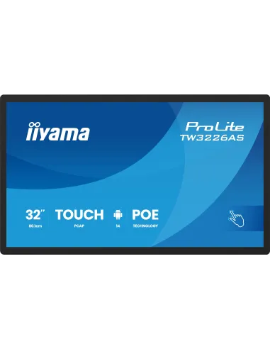 Iiyama ProLite TW3226AS-B3P Pantalla Interactiva 31,5" FullHD VA Táctil 24/7 Altavoces WiFi Android