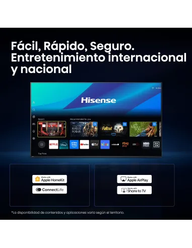 Televisor Hisense 40A4S: Smart TV 40" Full HD para cuarto