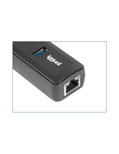 Hub USB-C iggual IGG320778  5 puertos con RJ-45 Gigabit