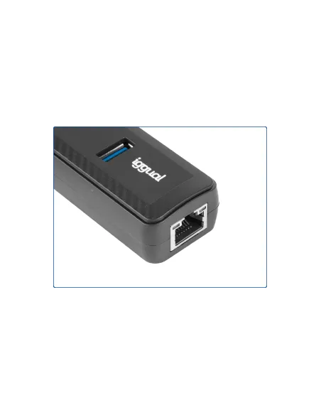 Hub USB-C iggual IGG320778  5 puertos con RJ-45 Gigabit
