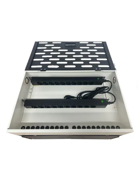 Ewent EW1730: carrito de carga 20 equipos con llave