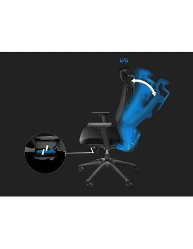 Genesis Astat 200 G2: silla gaming de malla PureFlow