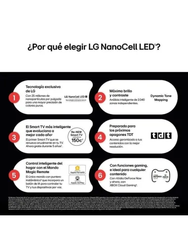 LG NanoCell 43NANO81A6A: Smart TV 43" 4K NanoCell webOS