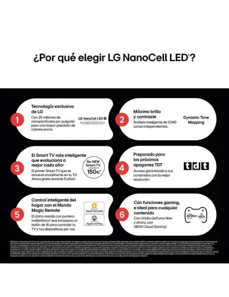 LG NanoCell 43NANO81A6A: Smart TV 43" 4K NanoCell webOS