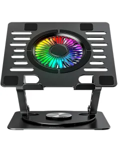 CoolBox CoolAir 1VRGB con Ventilador e iluminación RGB para Portátiles hasta 17"-PORT65527