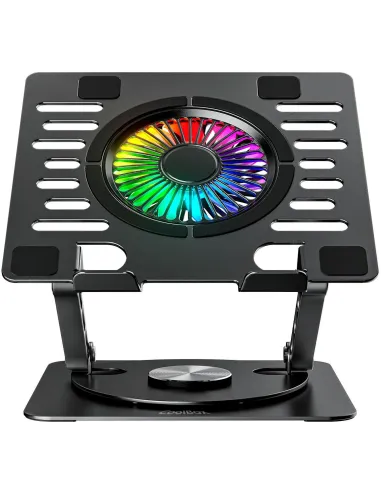 CoolBox CoolAir 1VRGB con Ventilador e iluminación RGB para Portátiles hasta 17"