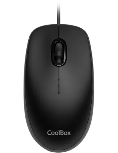 CoolBox U01 USB 1600 DPI Ambidiestro Negro 3 Botones