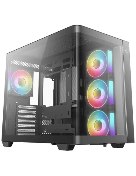 DeepCool CG530U 4F Negro Cristal Curvo ATX 4 Ventiladores ARGB