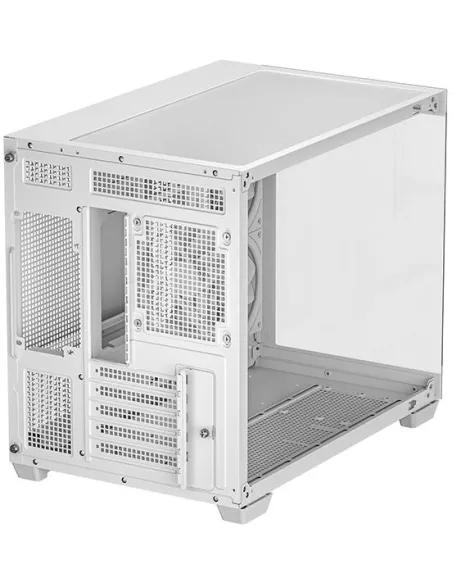 Caja micro-ATX blanca panorámica DeepCool CG330 3F blanca
