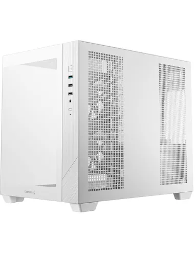 Caja micro-ATX blanca panorámica DeepCool CG330 3F blanca
