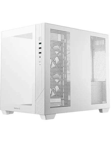 Caja micro-ATX blanca panorámica DeepCool CG330 3F blanca