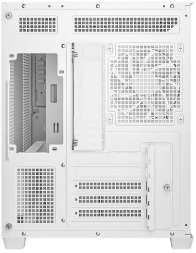 Caja micro-ATX blanca panorámica DeepCool CG330 3F blanca
