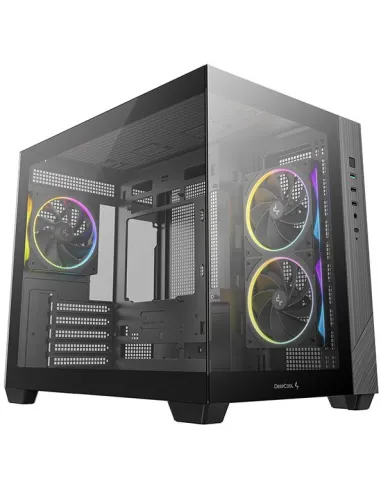 DeepCool CG330 3F Negra micro ATX cristal templado 3 ventiladores ARGB
