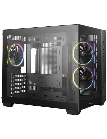 Caja micro ATX DeepCool CG330 3F negra, 410 mm
