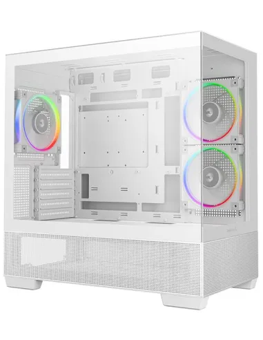 DeepCool CG380 3F WH: caja Micro-ATX panorámica
