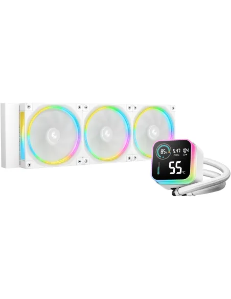 DeepCool LQ360 ULTRA ARGB WH kit de Refrigeración Liquida 360mm con Pantalla LCD