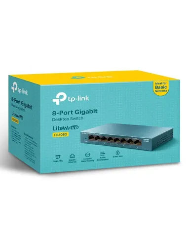TP-Link LS108G: switch Gigabit 8 puertos metálico