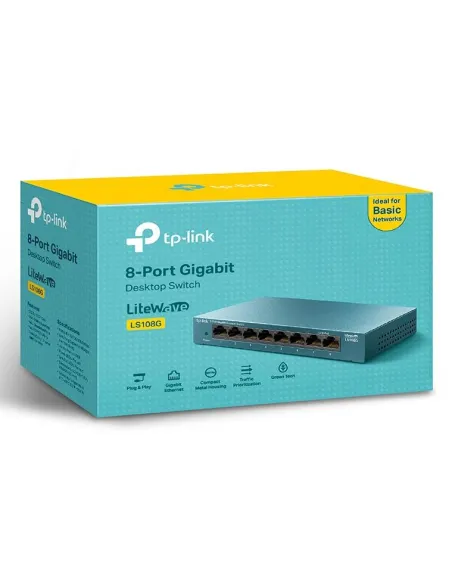 TP-Link LS108G: switch Gigabit 8 puertos metálico