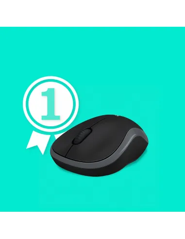 Ratón inalámbrico Logitech M185 gris conexion USB