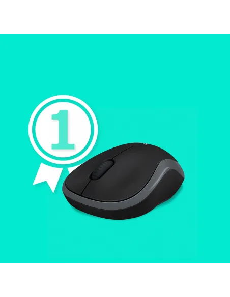 Ratón inalámbrico Logitech M185 gris conexion USB