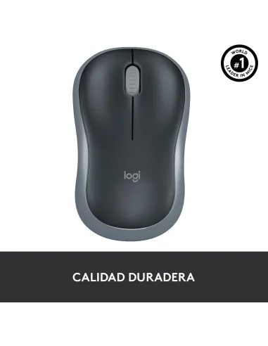 Ratón inalámbrico Logitech M185 gris conexion USB