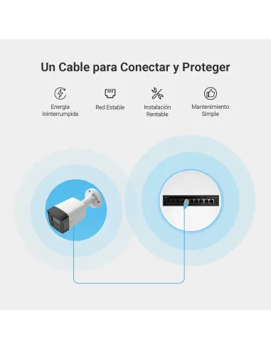 EZVIZ H3K PoE 4K PoE: cámara exterior IP67 2,8 mm