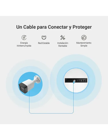 EZVIZ H3K PoE 4K PoE: cámara exterior IP67 2,8 mm