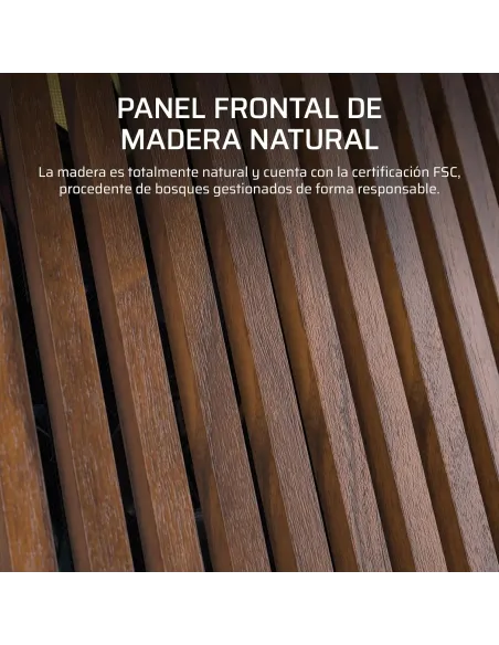 Caja ATX de Madera Corsair Frame 4000D RS Wood Negro/Nogal