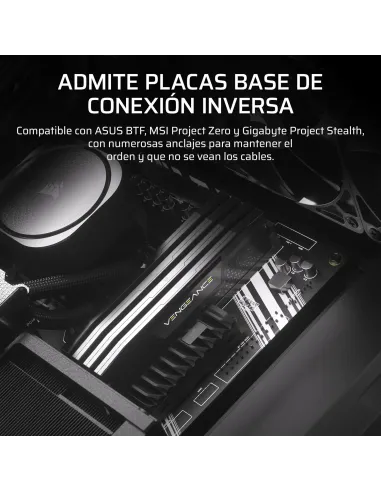 Caja ATX de Madera Corsair Frame 4000D RS Wood Negro/Nogal