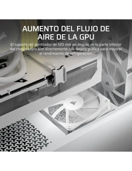 Corsair 3200D RS blanca: caja ATX airflow USB-C