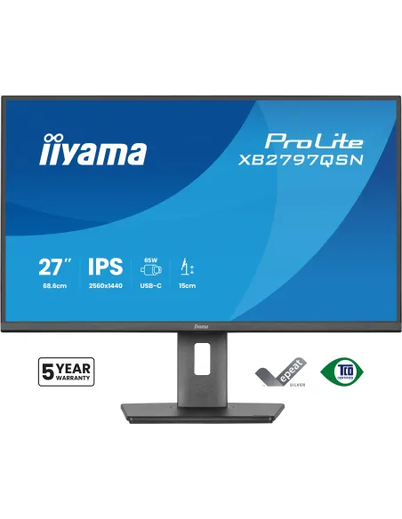 Iiyama ProLite XB2797QSN-B1 Monitor QHD de 27 pulgadas USB-C 65W 75 Hz
