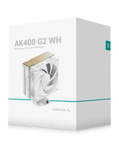 Disipador por Aire DeepCool AK400 G2 WH Blanco/Madera