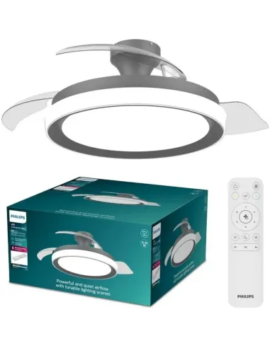 Philips Bliss Ventilador Regulable LED 106 cm 4500 lm Negro