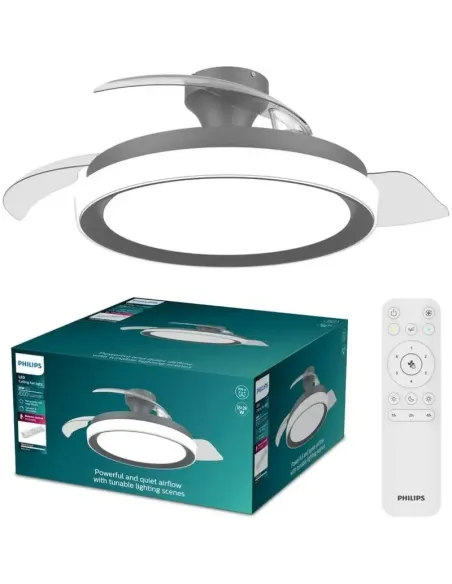 Philips Bliss Ventilador Regulable LED 106 cm 4500 lm Negro