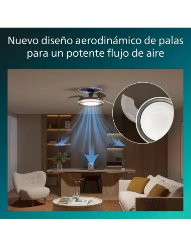 Philips Bliss: plafón ventilador LED 4500 lm, mando