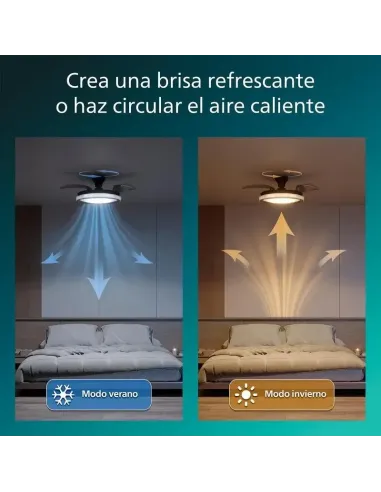 Philips Bliss: plafón ventilador LED 4500 lm, mando