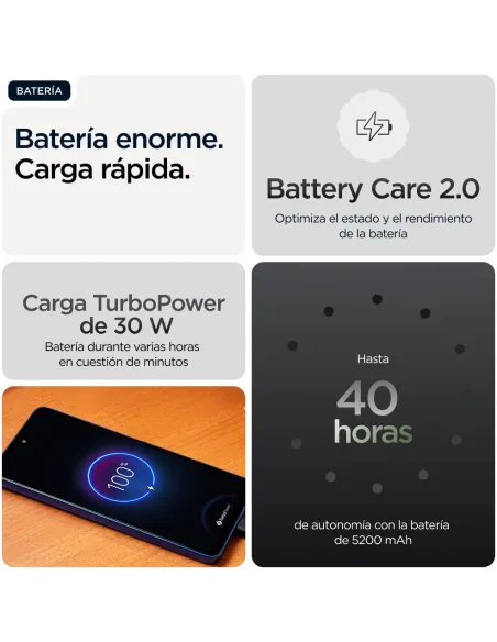 Smartphone Motorola Moto G56 5G 8GB/256GB Negro IP68/69