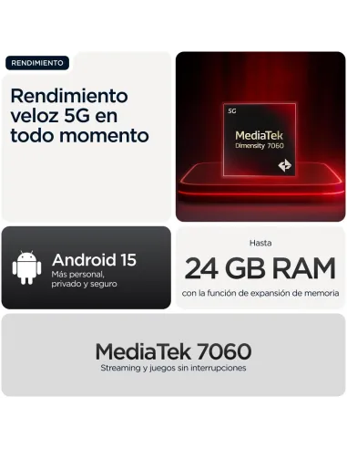Smartphone Motorola Moto G56 5G 8GB/256GB Negro IP68/69