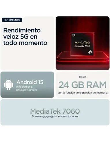 Motorola Moto G56 5G 8GB/256GB Gris: 120 Hz, 5200 mAh e IP69